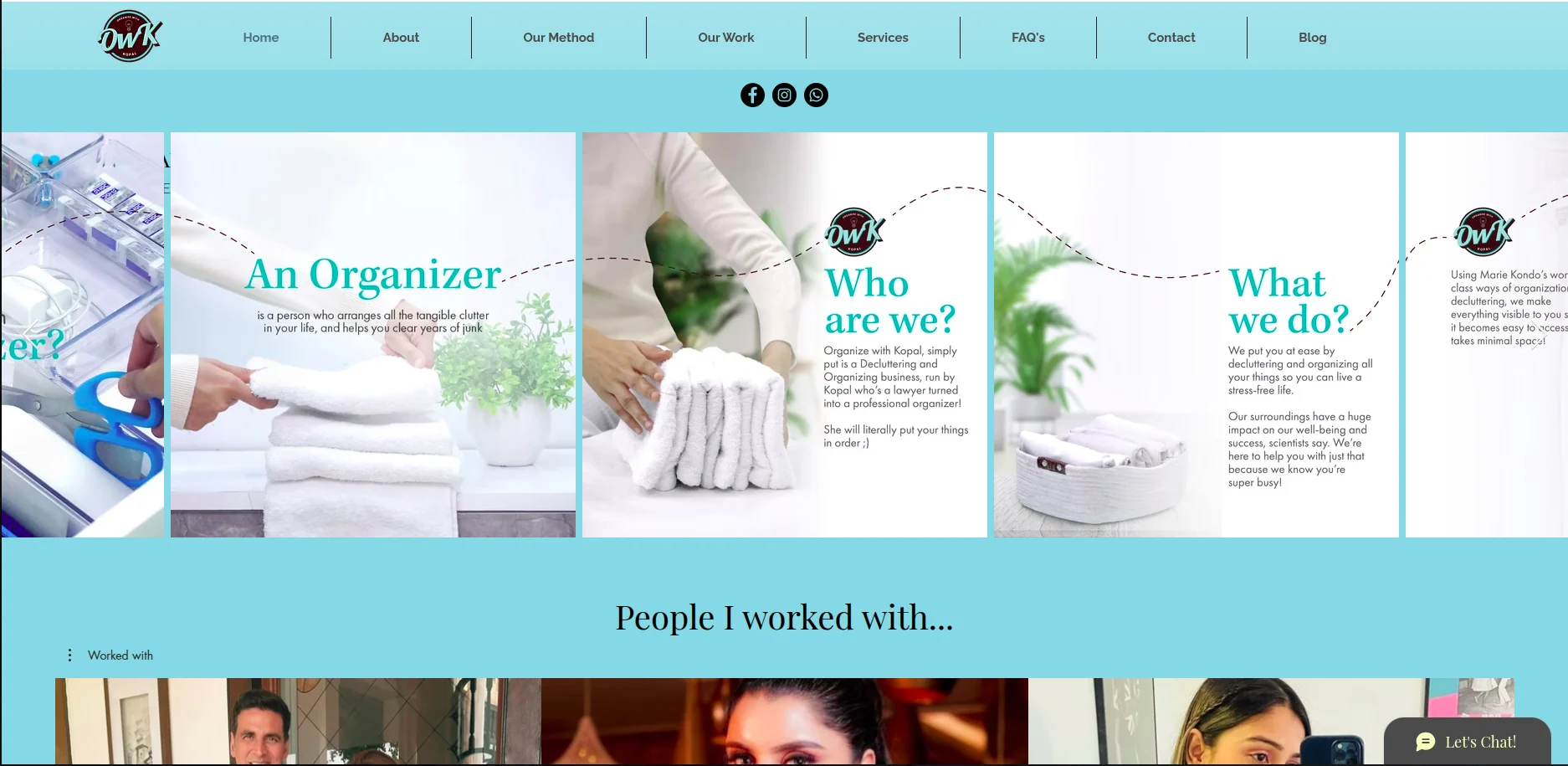 Organise With Kopal website project preview