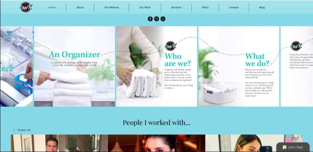 Organise With Kopal upcoming website preview