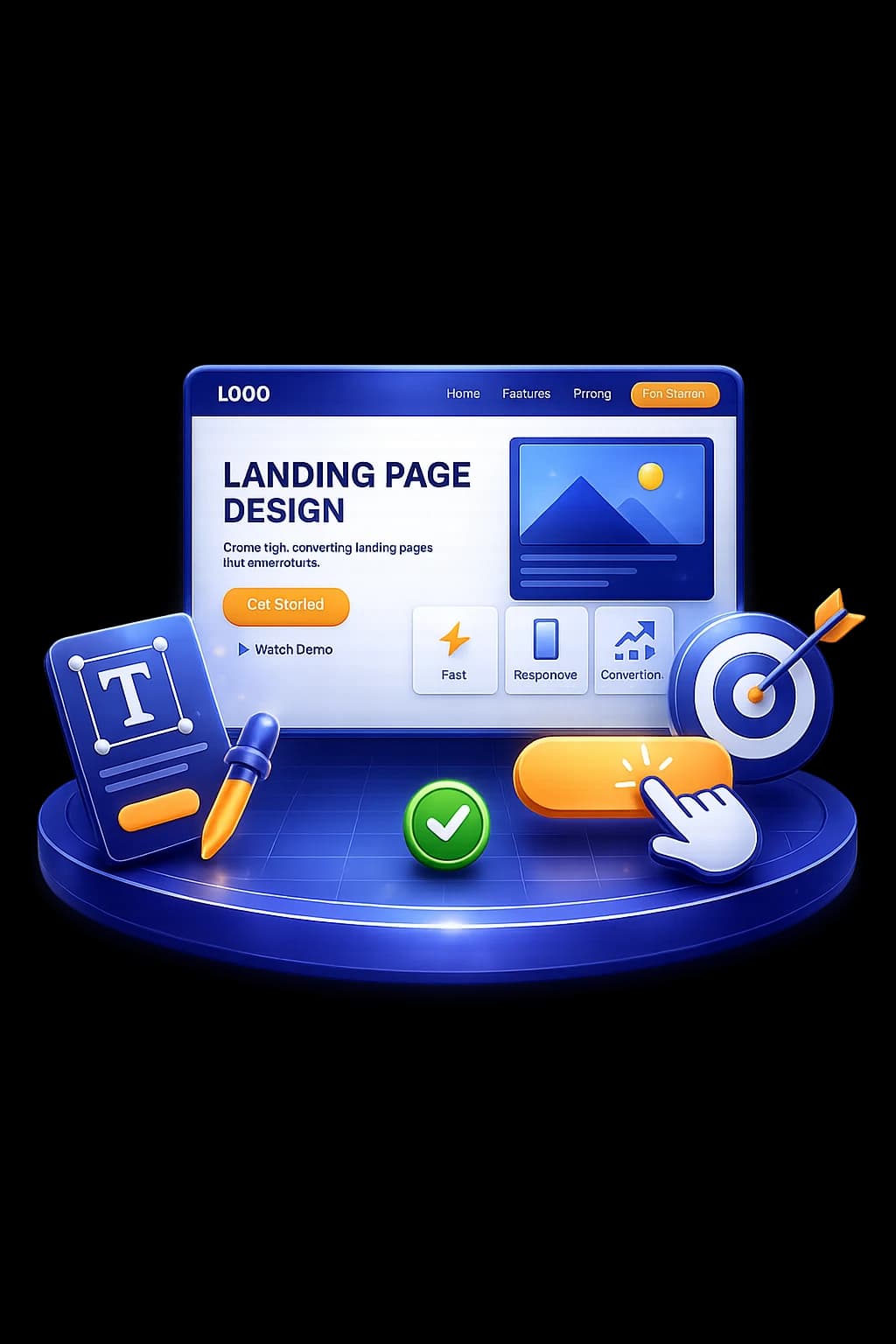 Landing Page Design service visual